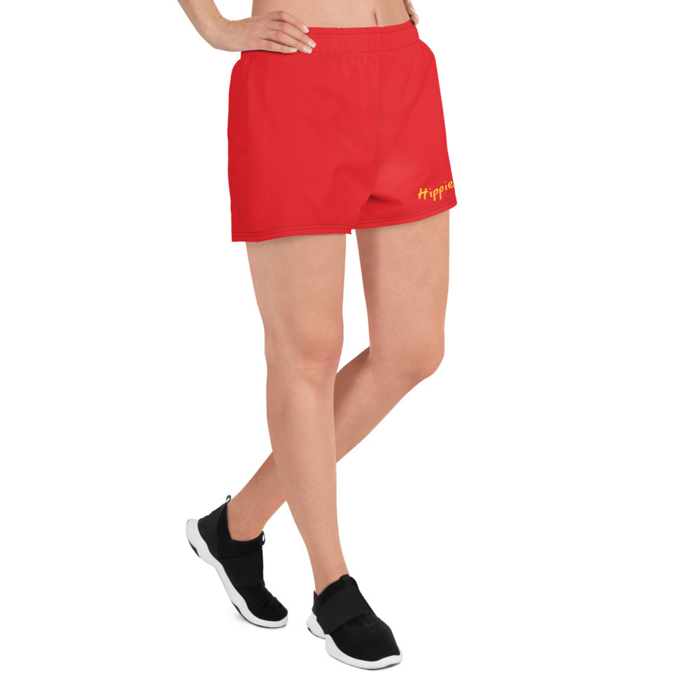 Red Women's Athletic Shorts