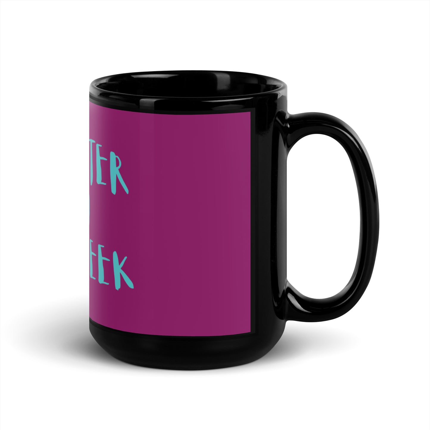 Purple Black Glossy Mug - Be better than last week