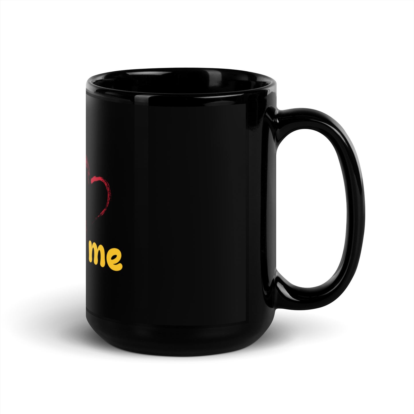 Black Glossy Mug - Loving U Loving me