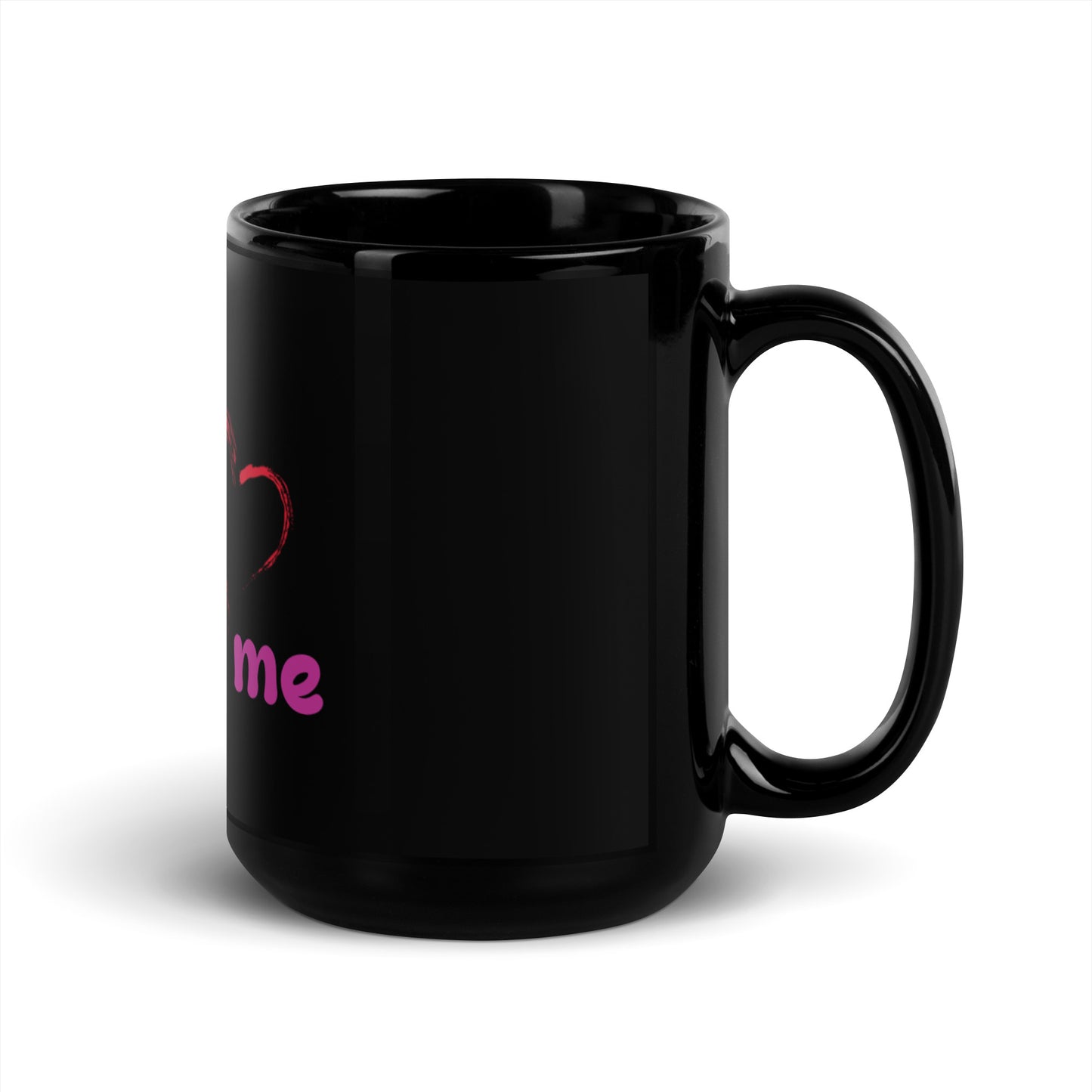 Black Glossy Mug - Loving U Loving me