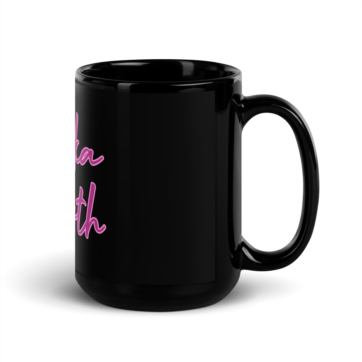 Black Glossy Mug - Heyoka Empath (Eggplant)
