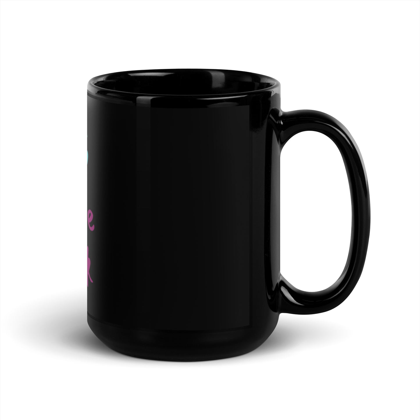 Black Glossy Mug - OG Hippie Chick