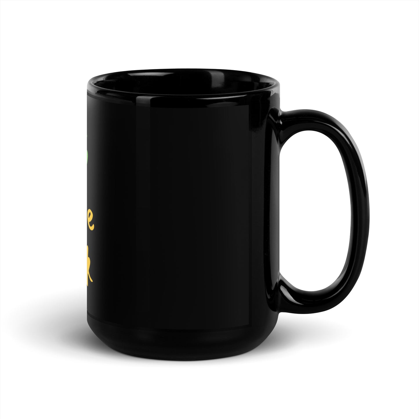 Black Glossy Mug - OG Hippie Chick