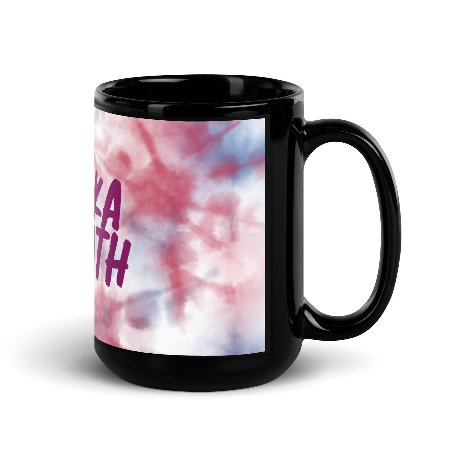 Tie Dye Black Glossy Mug - Heyoka Empath