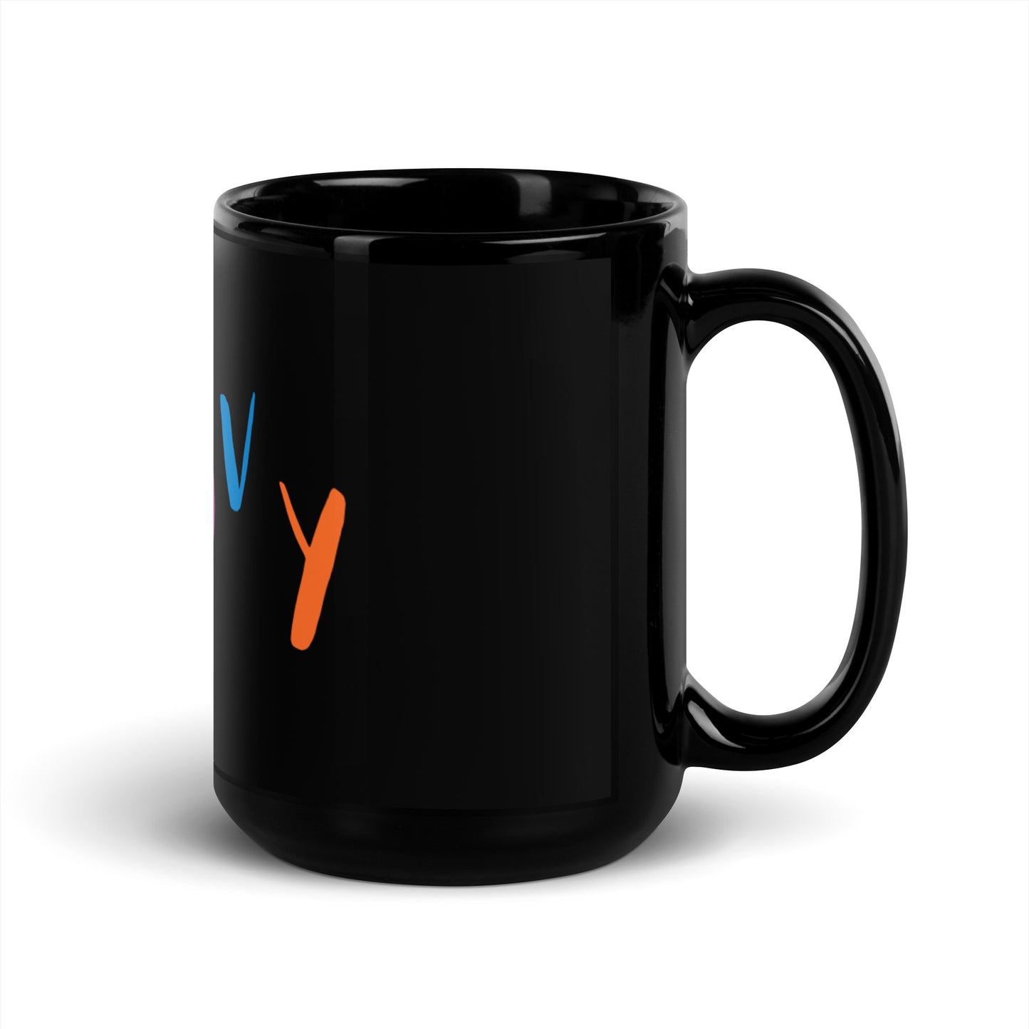 Black Glossy Mug - Groovy (Color mix)