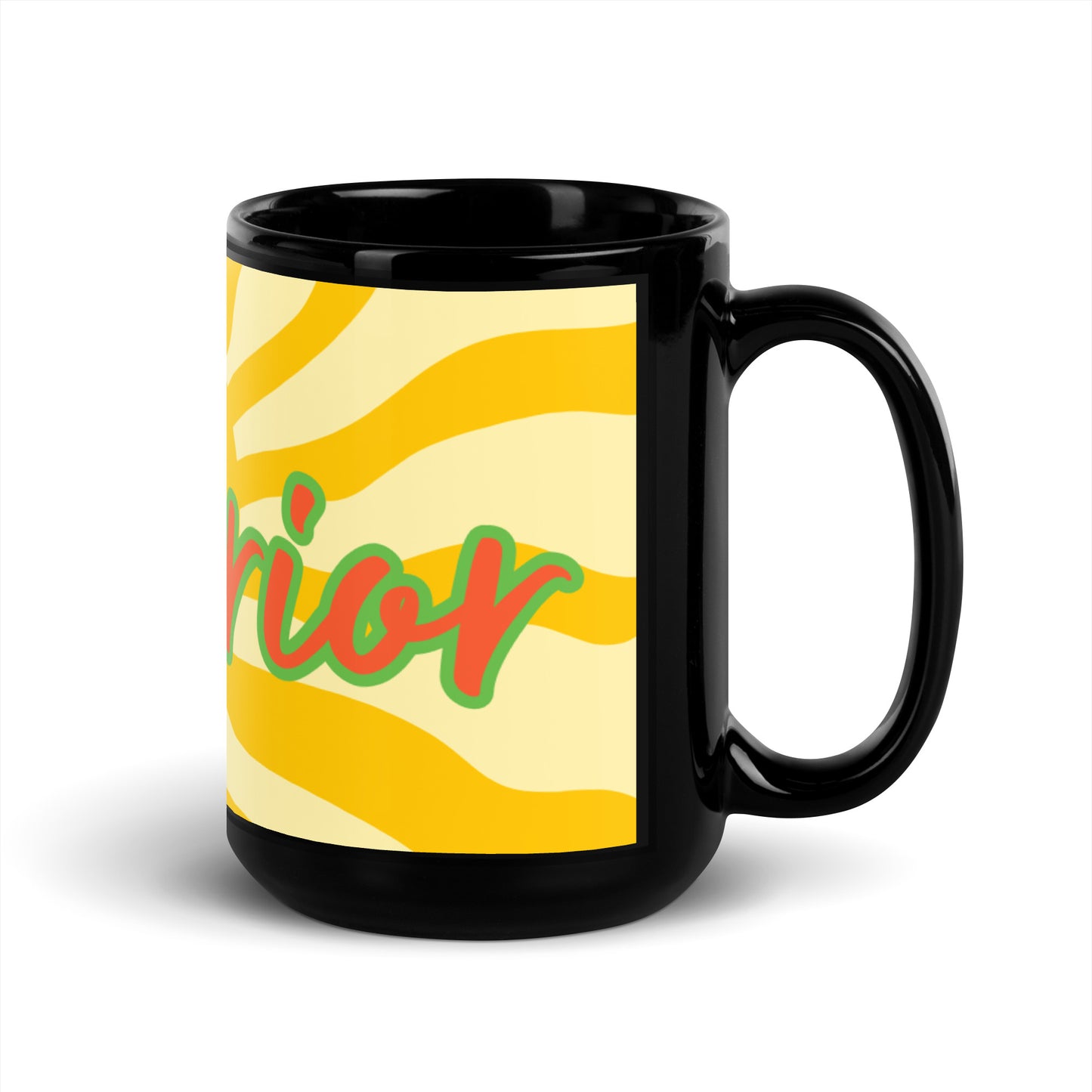 Sunshine Black Glossy Mug - Warrior