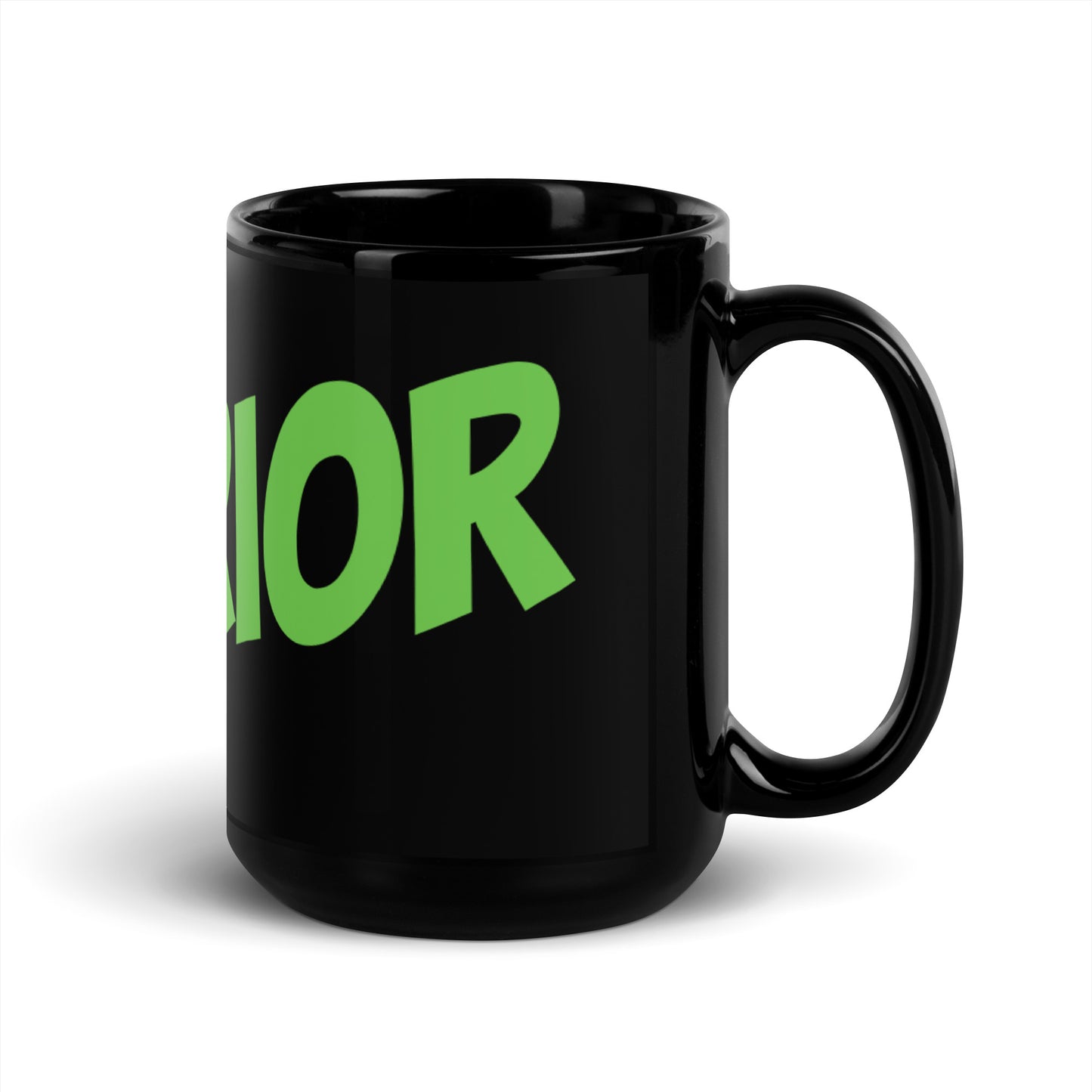 Black Glossy Mug - WARRIOR (Grinch)