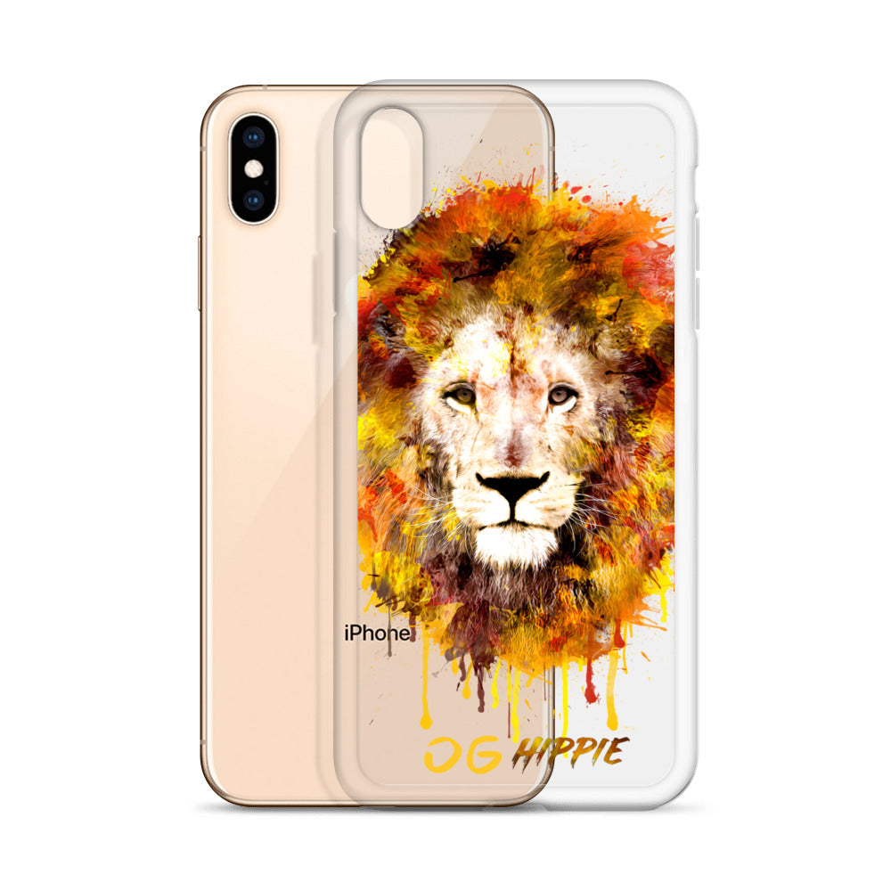 Clear iPhone Case - OG Hippie (yellow)