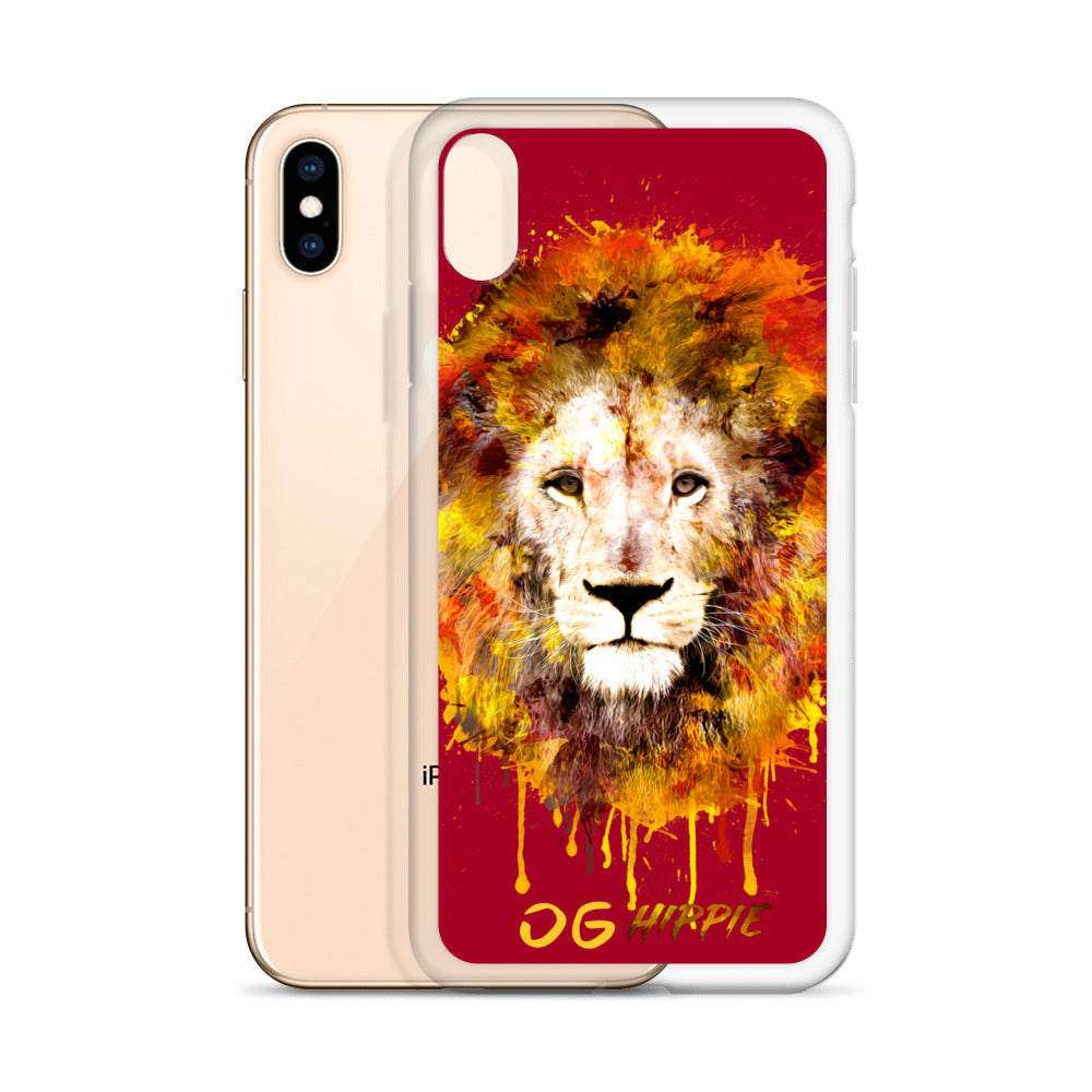 Maroon Clear iPhone Case