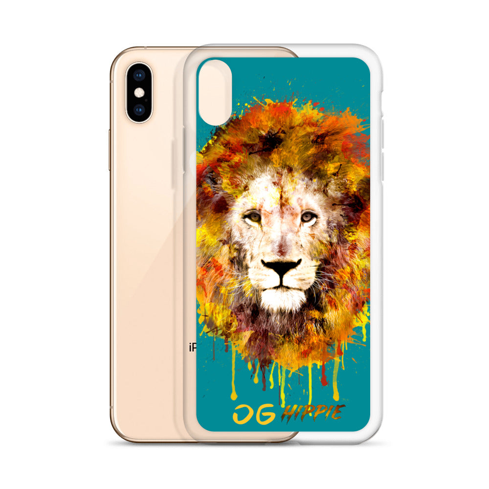 Teal Clear iPhone Case