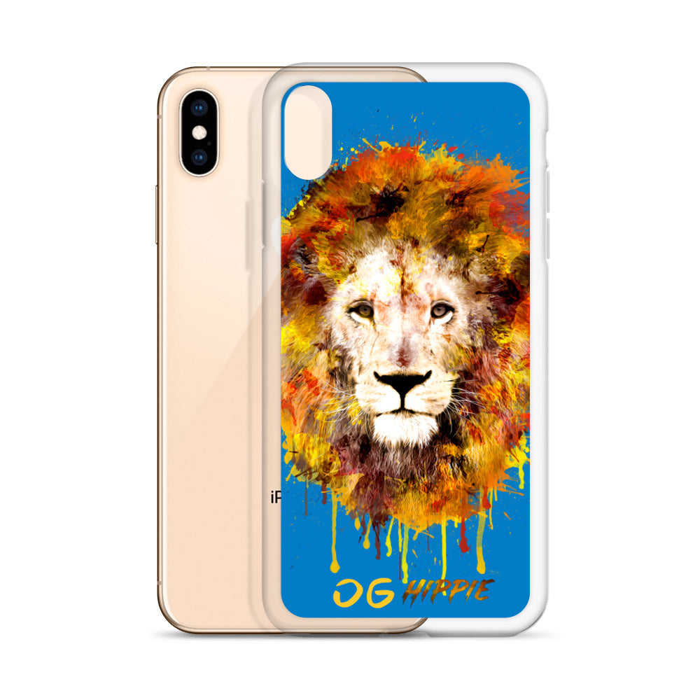 Blue Clear iPhone Case