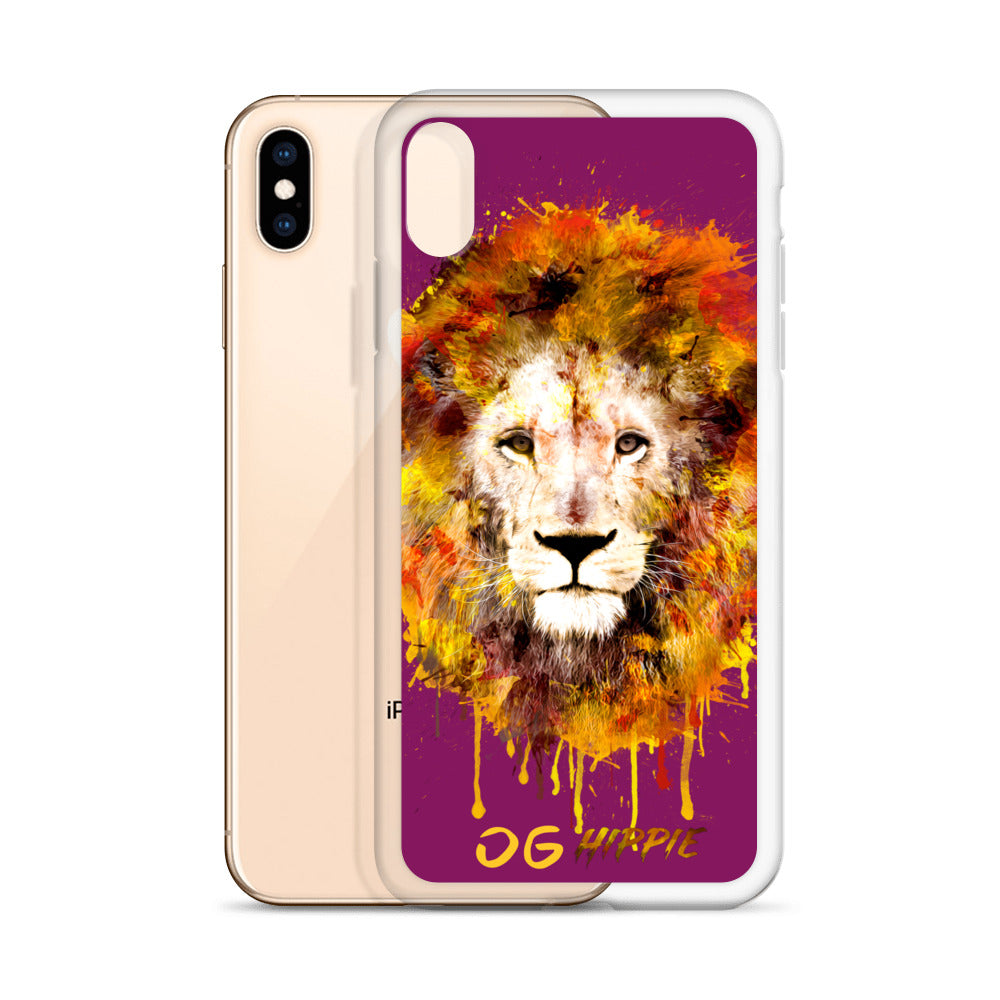 Eggplant Clear iPhone Case