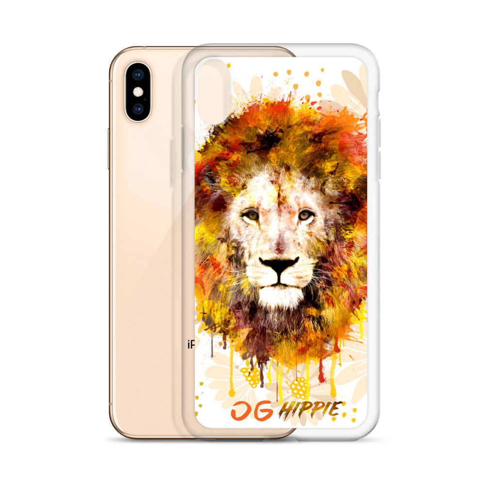 Tan Daisies Clear iPhone Case