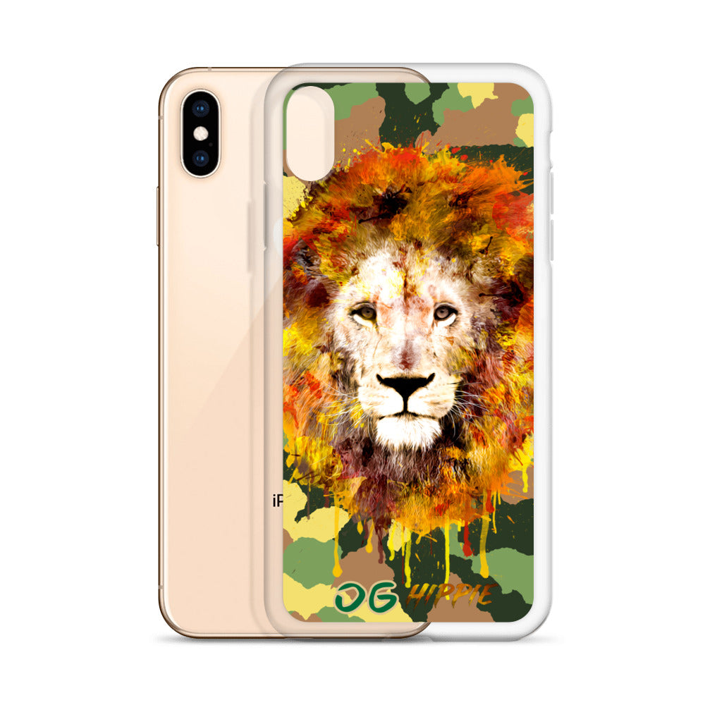 Army Camo Clear iPhone Case