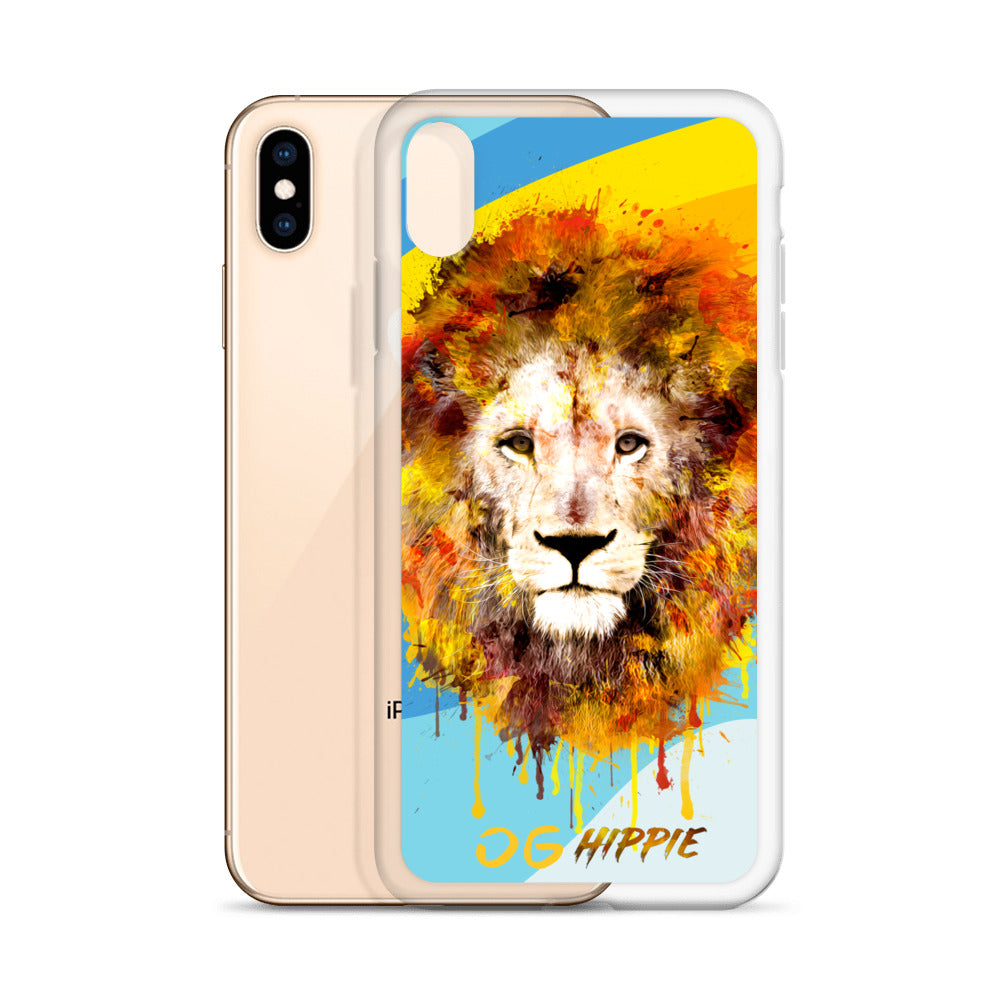 Color Waves Clear iPhone Case