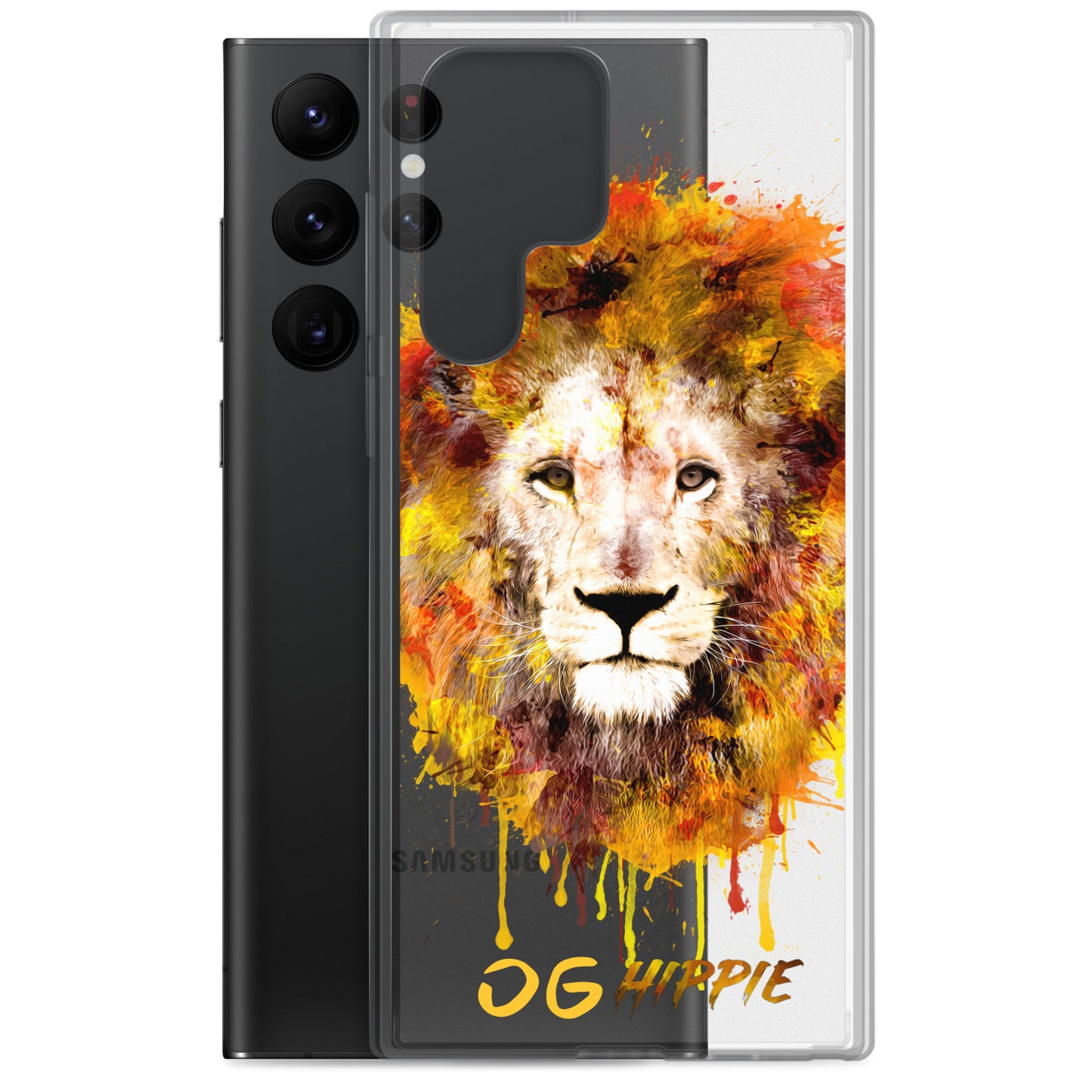 Clear Samsung Case - OG Hippie (yellow)