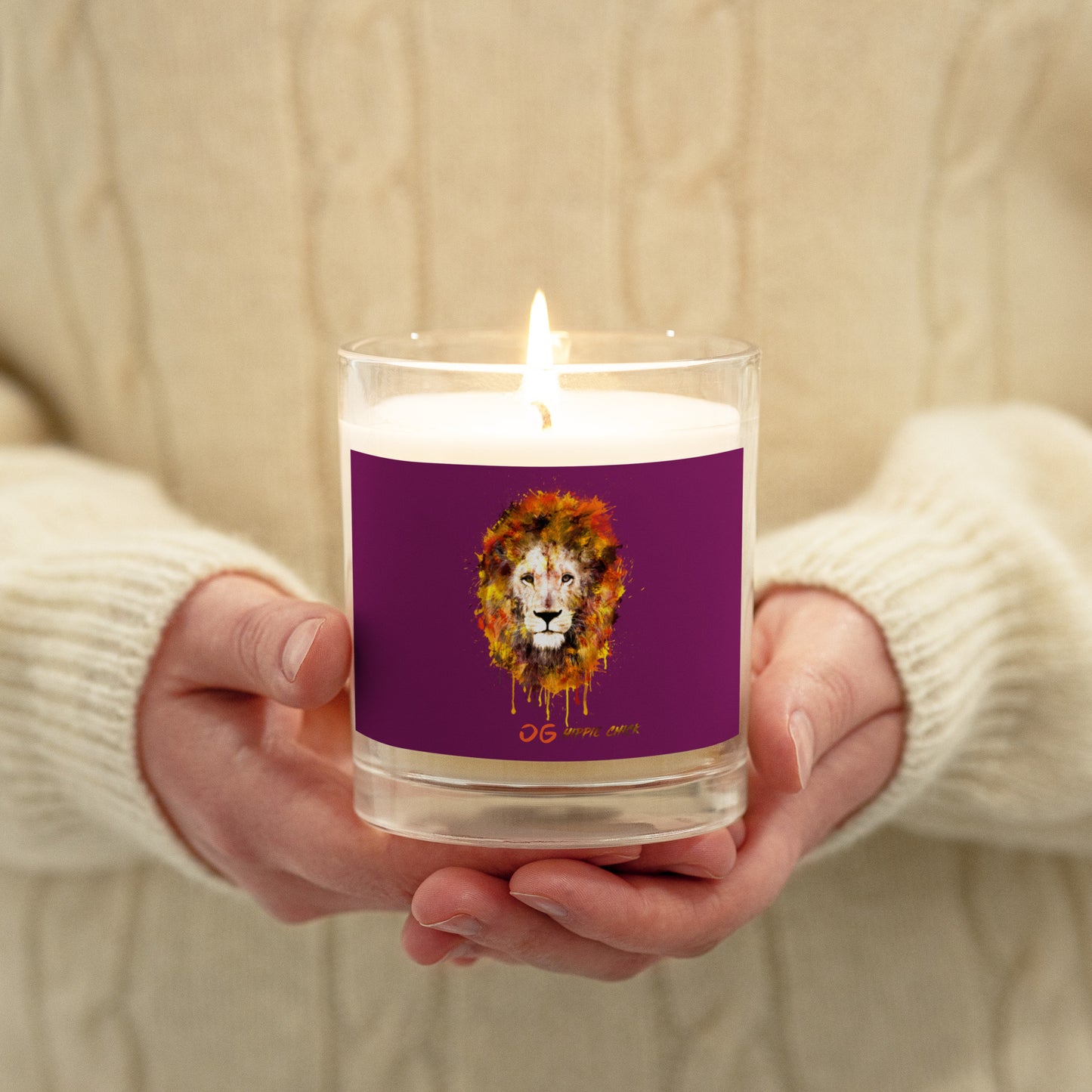 Eggplant Candle