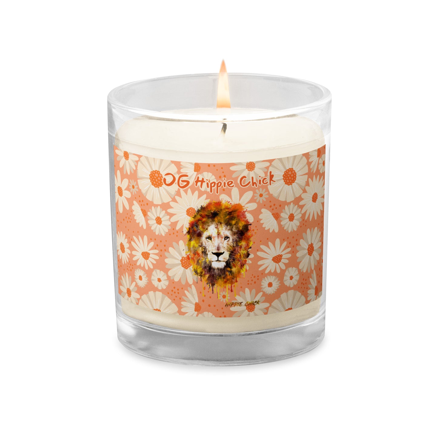 Peach Daisies Candle