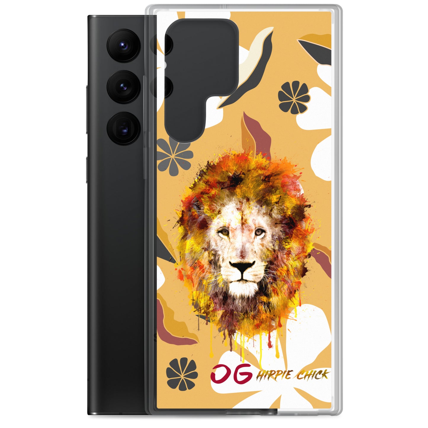 White Flowers Samsung Case