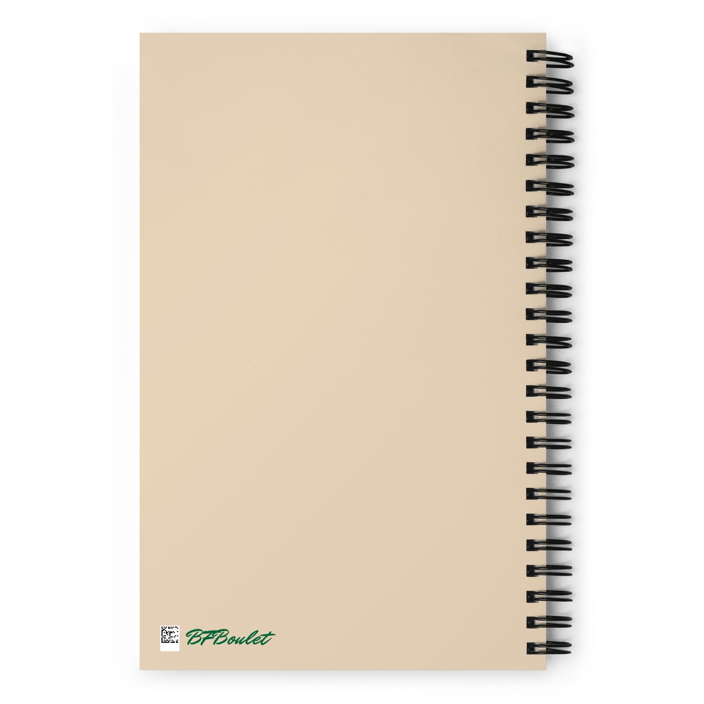 Beige Spiral Notebook
