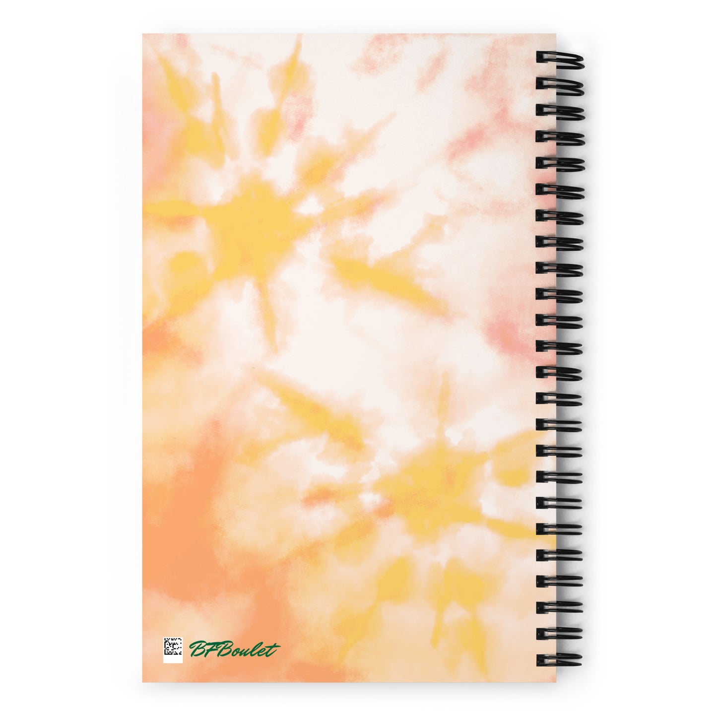Orange Tie Dye Spiral Notebook
