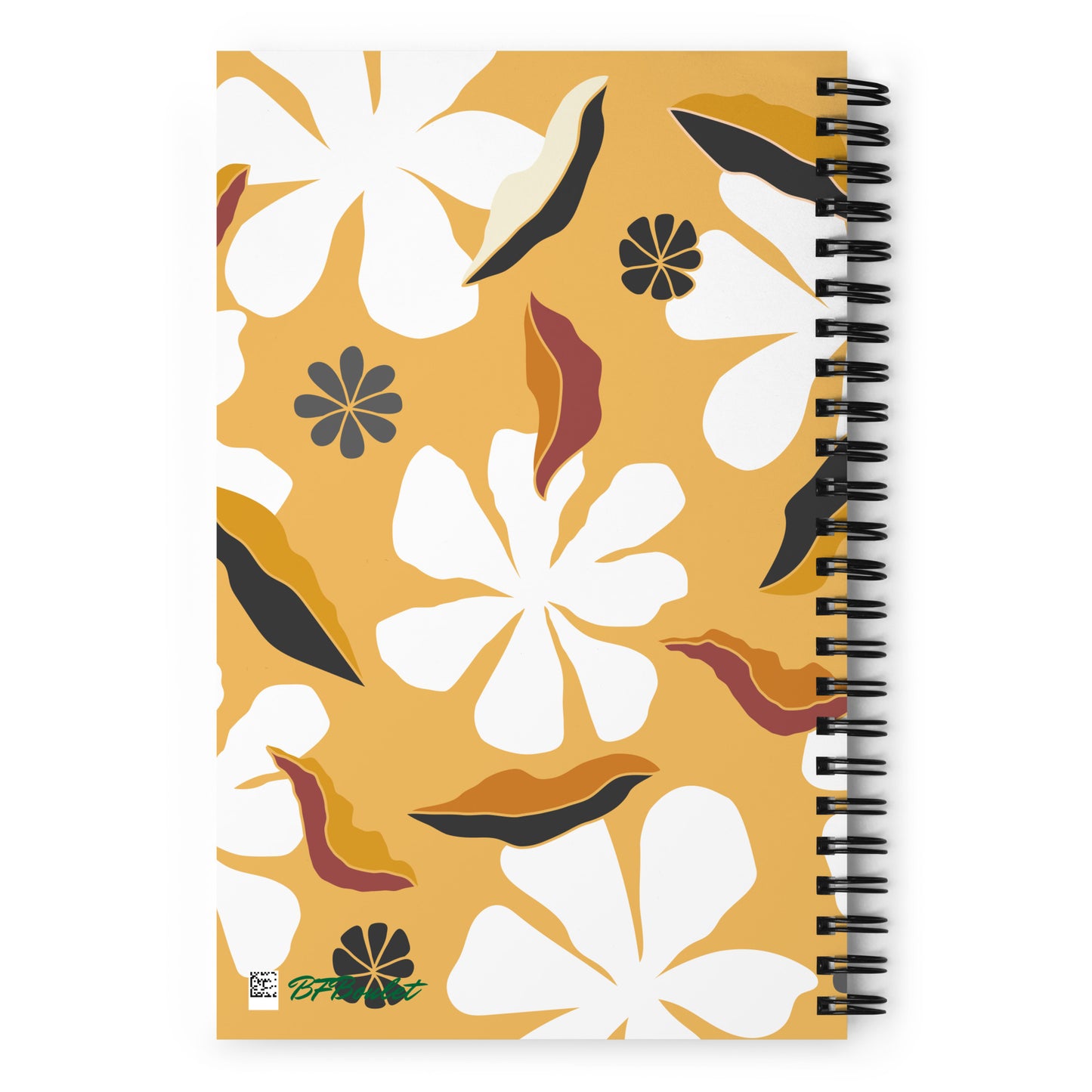 White Flowers Spiral Notebook