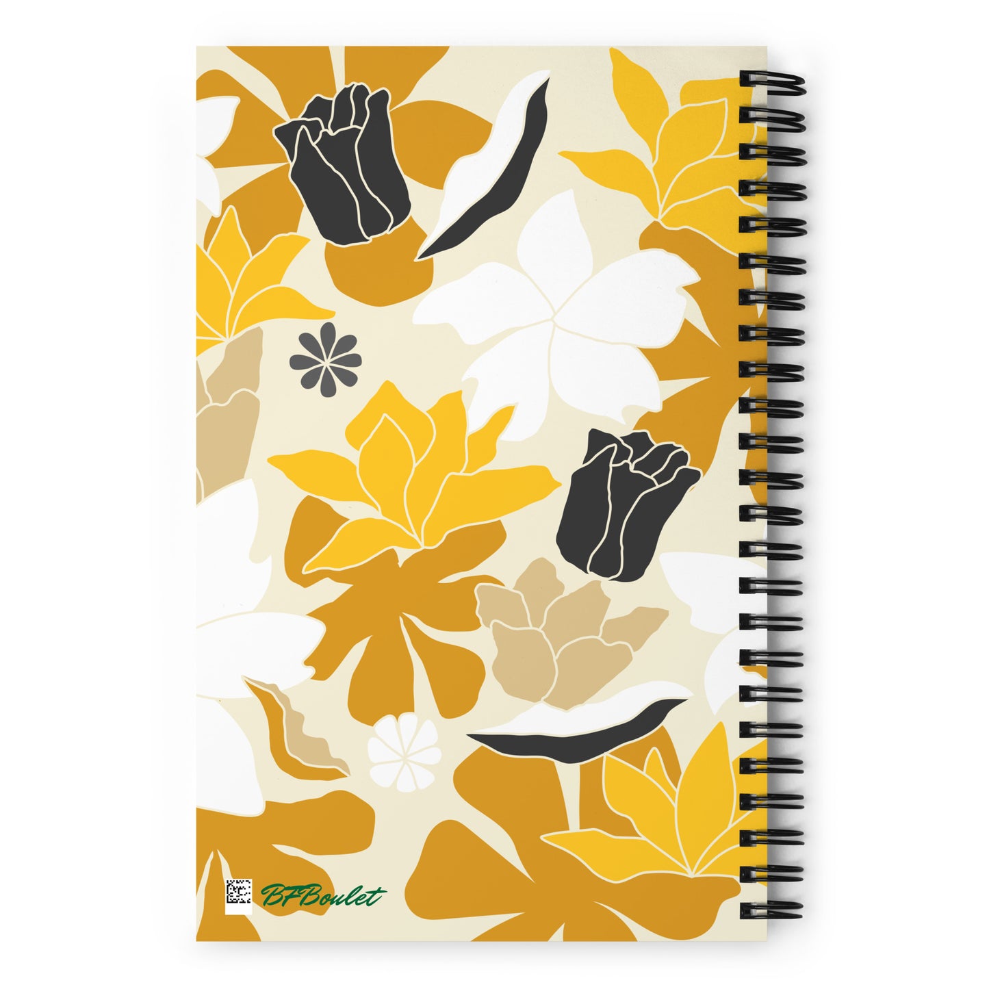 Fleurs bronzées Cahier à spirale