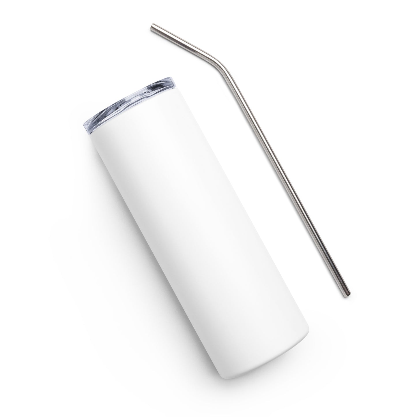 White Matte Stainless Steel Tumbler