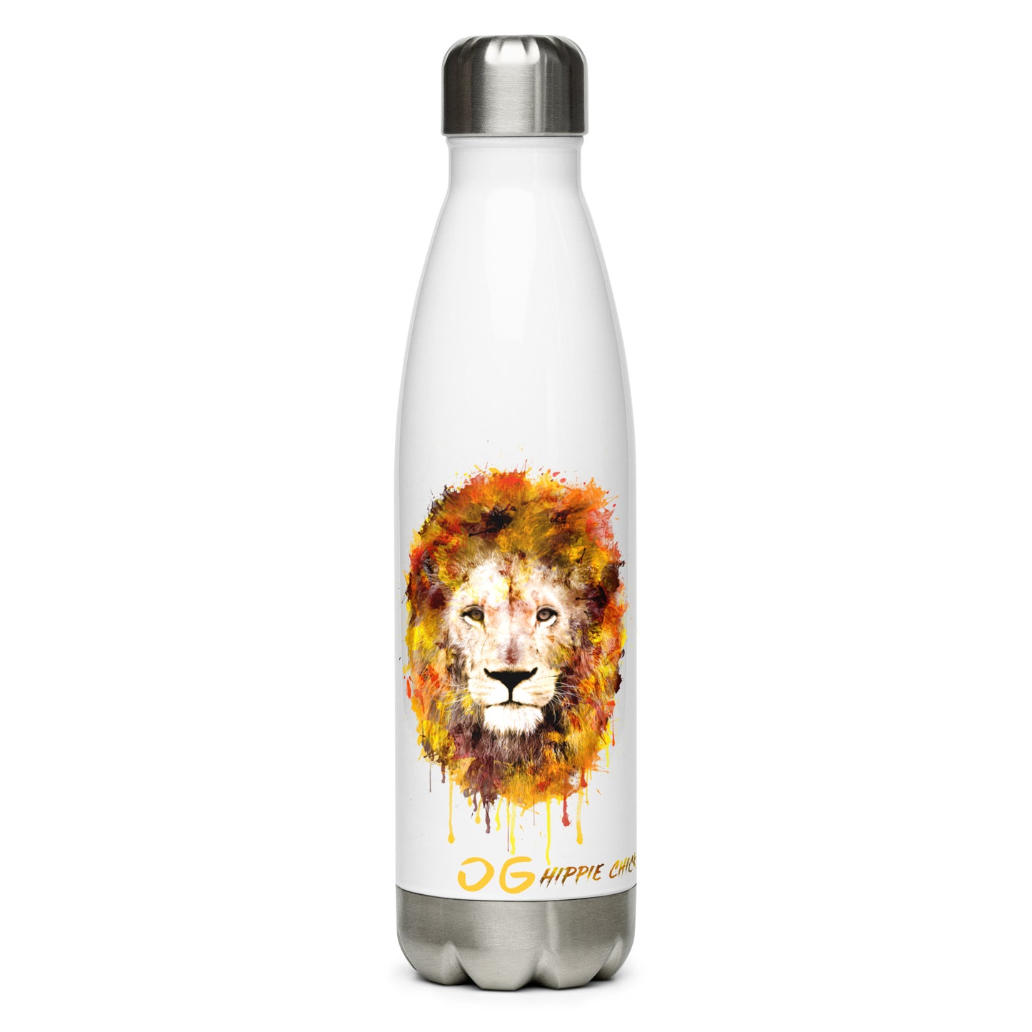 OG Hippie Chick Lions Stainless Steel Water Bottle