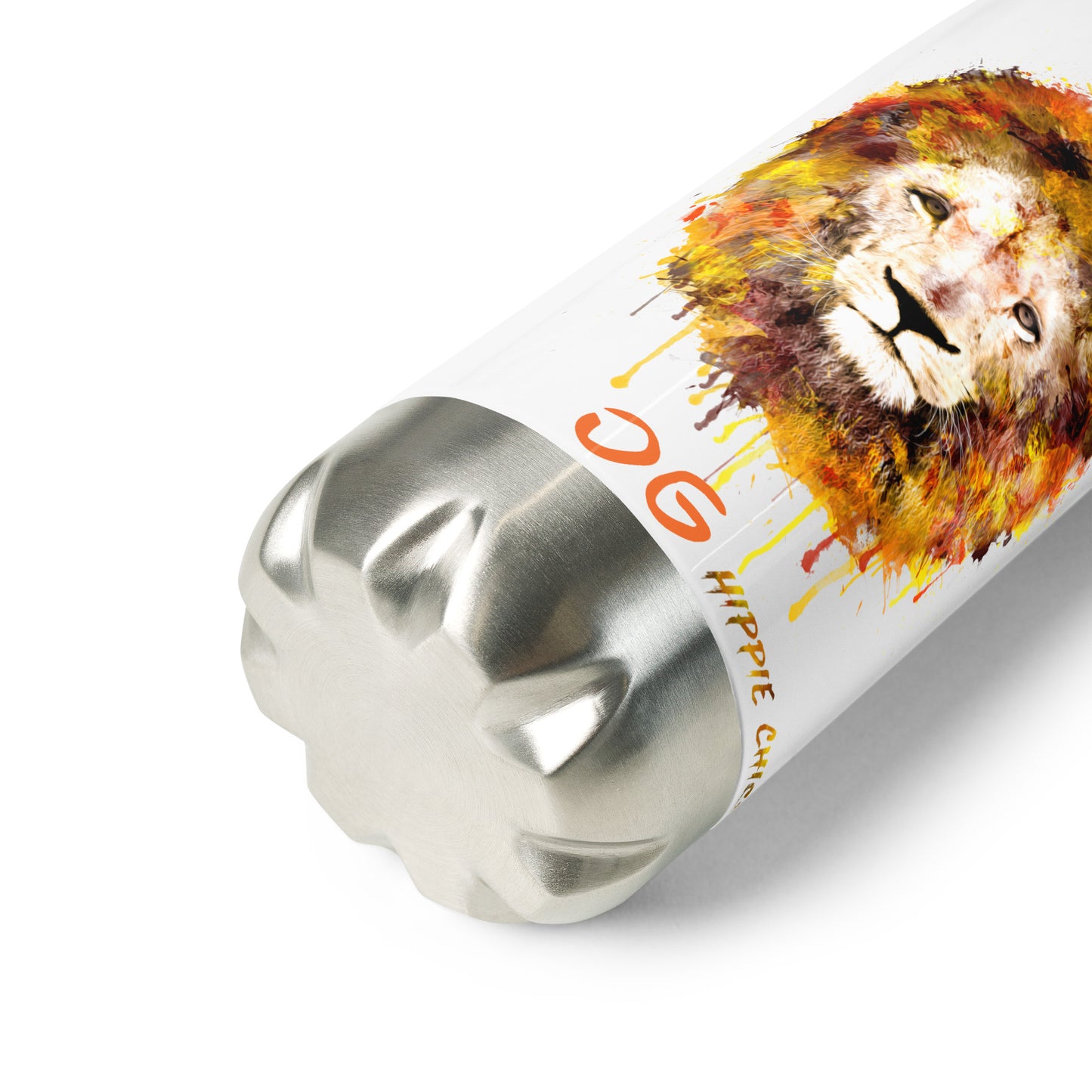 Black/White Stainless Steel Water Bottle