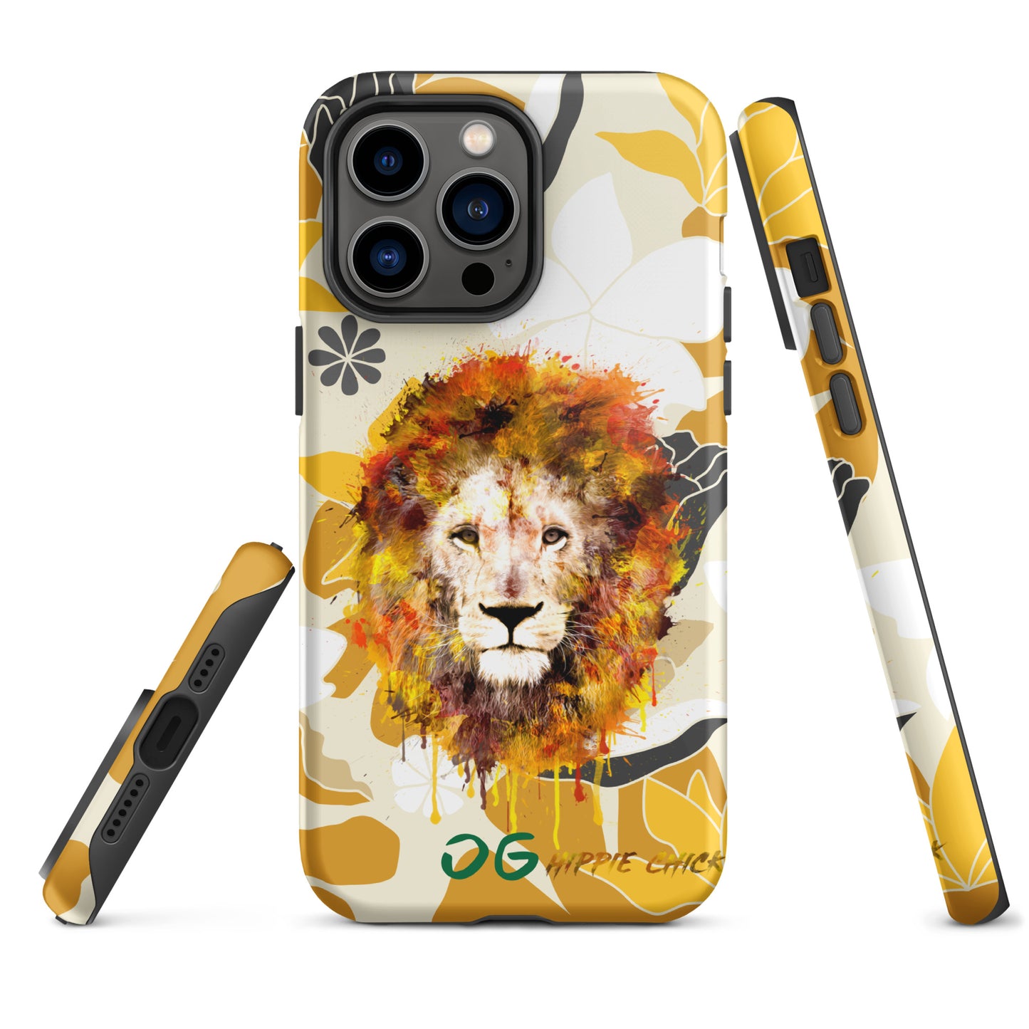 Tan Flowers iPhone Case