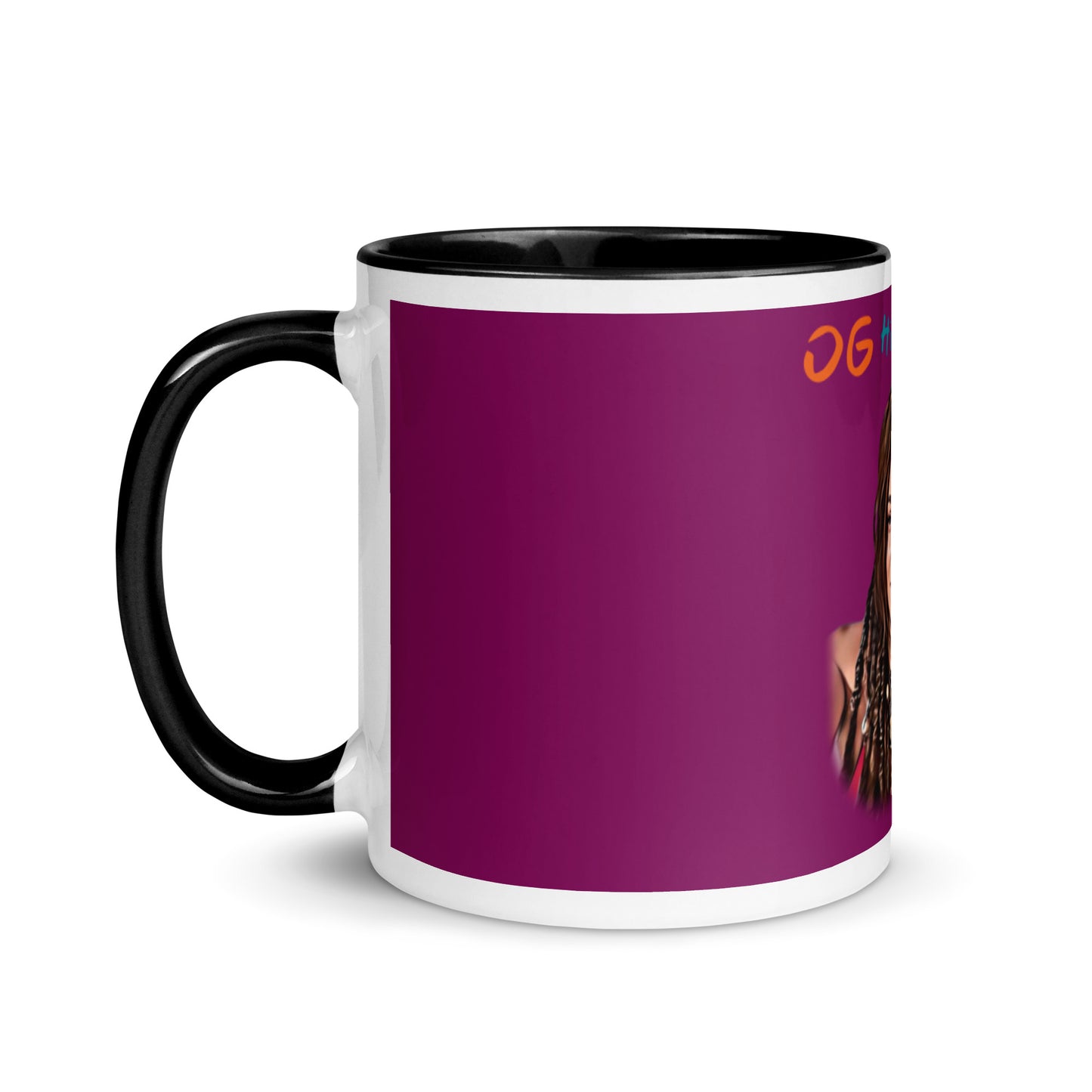 Eggplant Color Mug - OG Hippie Chick (BFBoulet)
