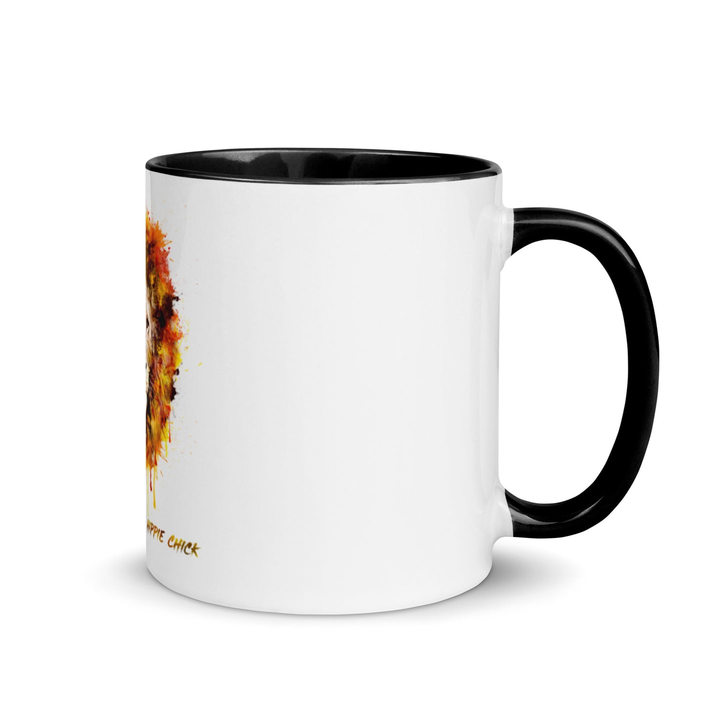 White Color Mug - OG Hippie Chick (Orange)