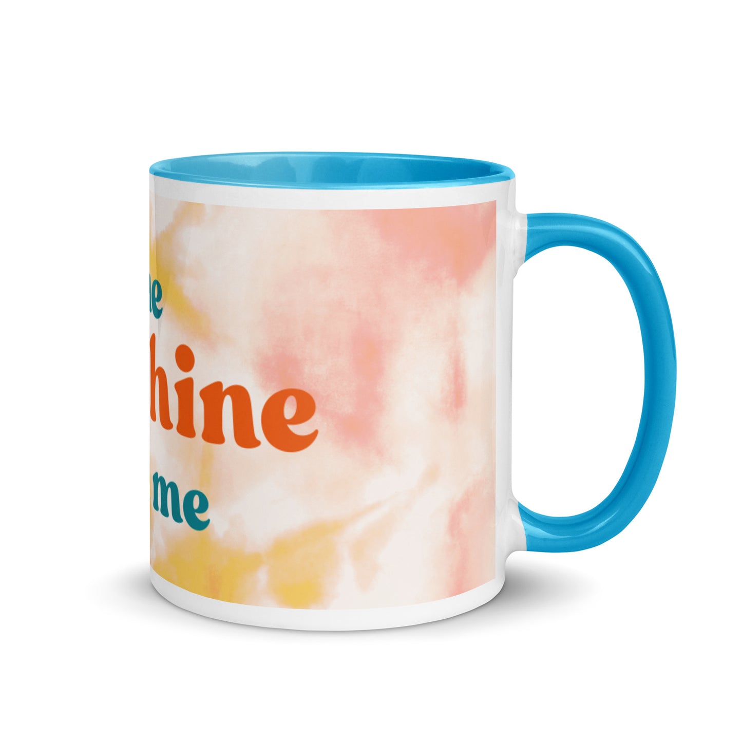 Orange Tie Dye Color Mug - The Sunshine is in me