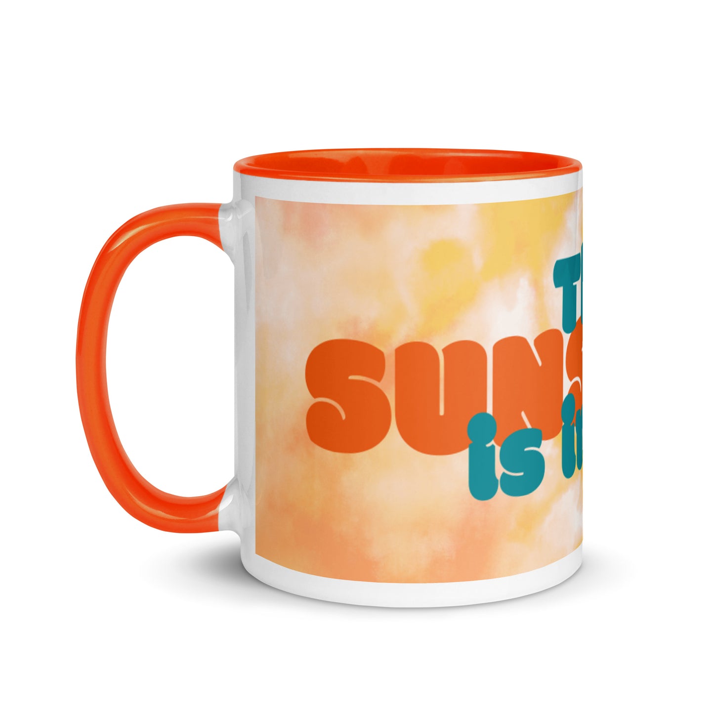 Orange Tie Dye Color Mug - The Sunshine is in me