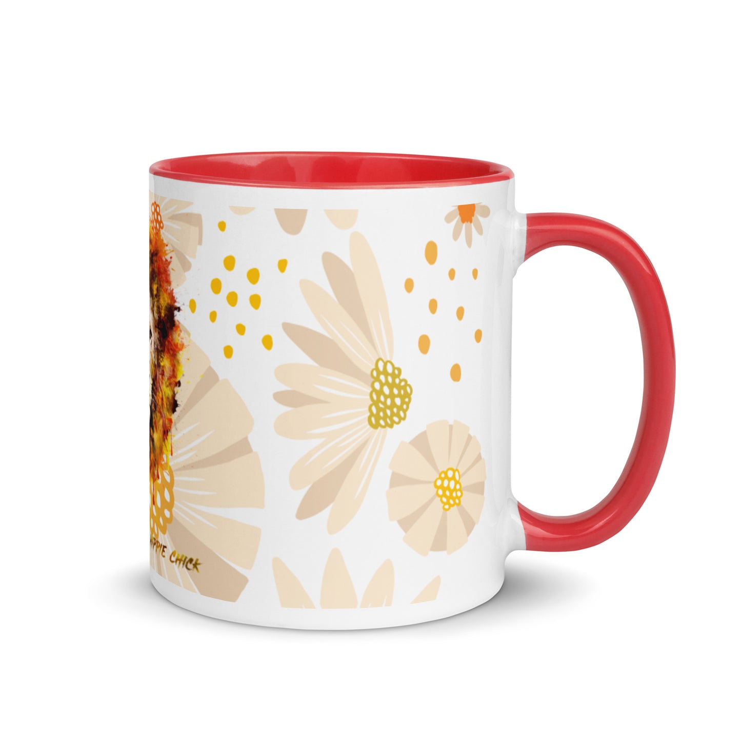Tan Daisies Color Mug - OG Hippie Chick