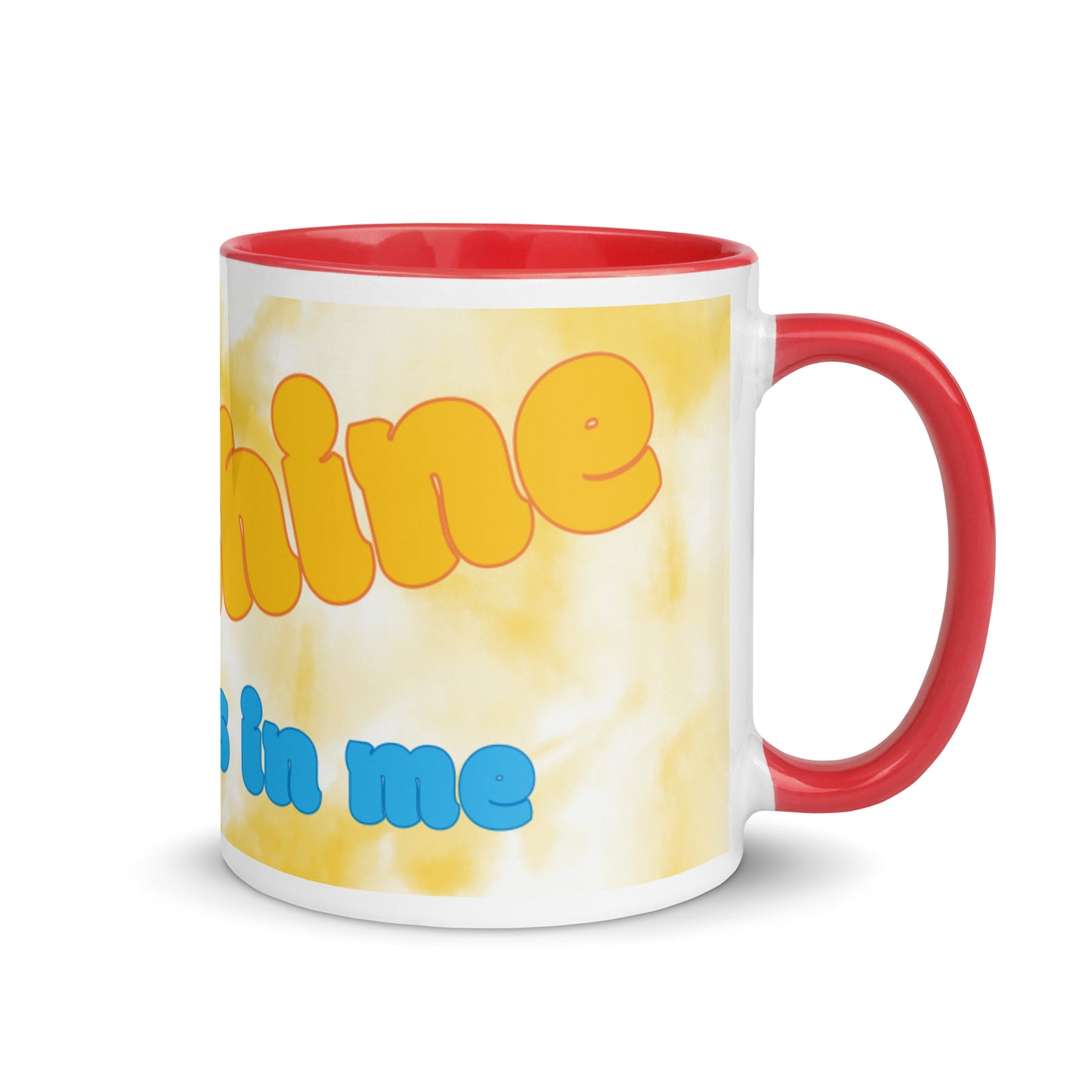 Gold Tie Dye Color Mug - The sunshine is in me