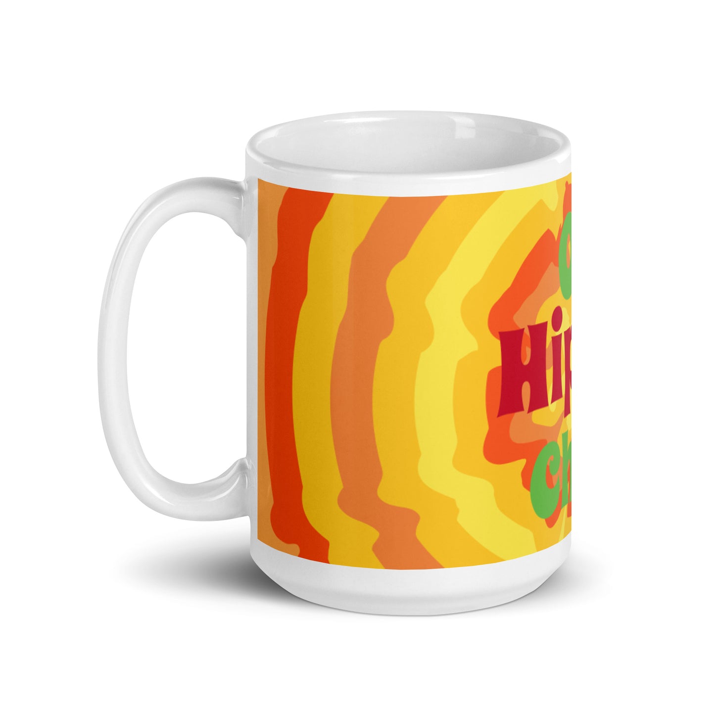 Sunny Flower White Glossy Mug - OG Hippie Chick