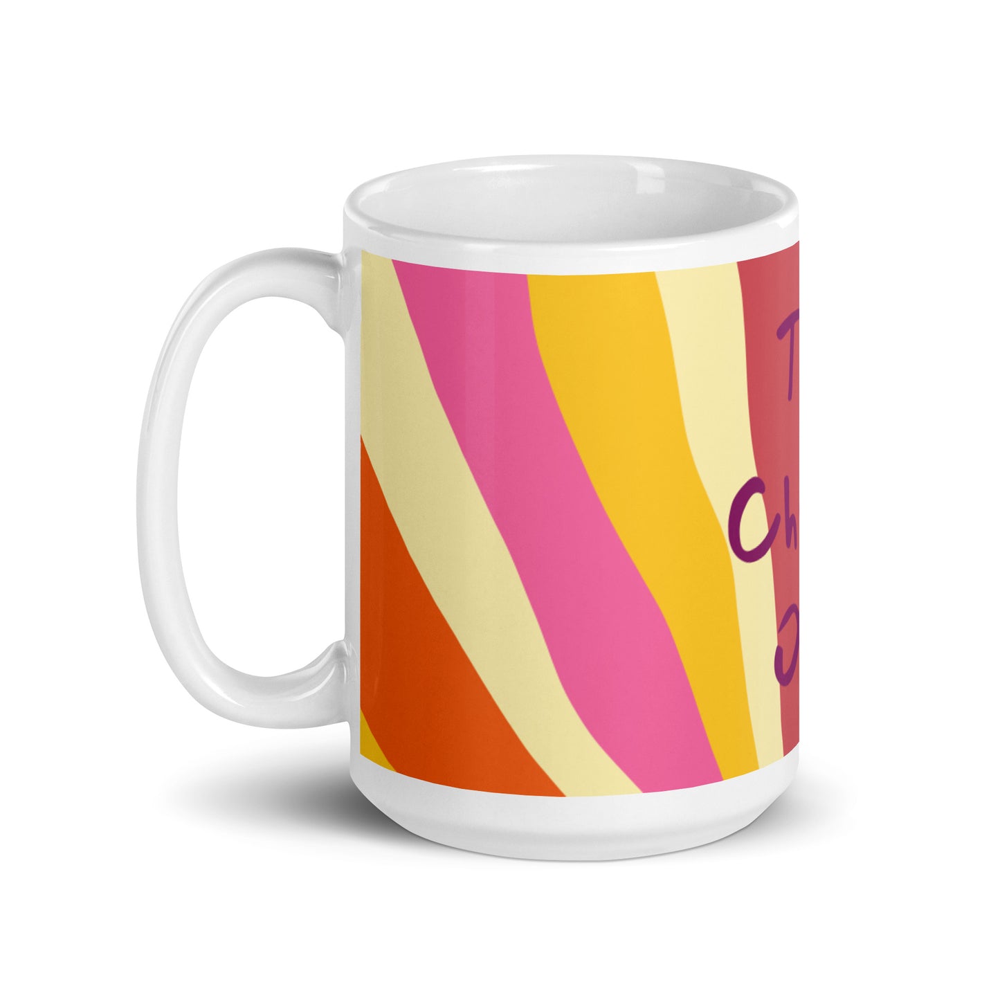 Sun Rays White Glossy Mug - The Chosen One