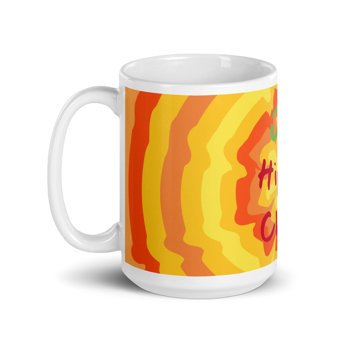 Sunny Flower White Glossy Mug - OG Hippie Chick