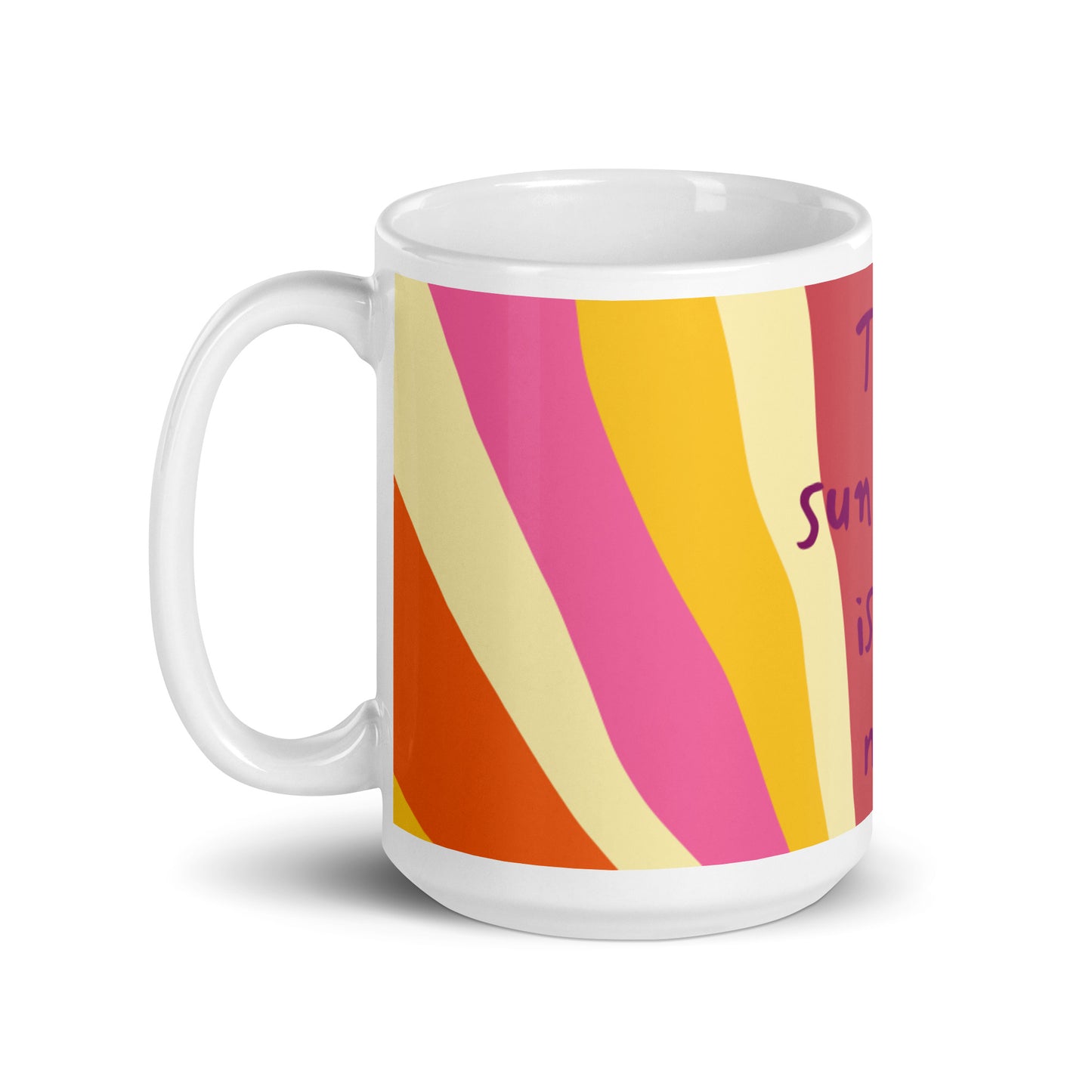 Sun Rays White Glossy Mug - The sunshine is in me