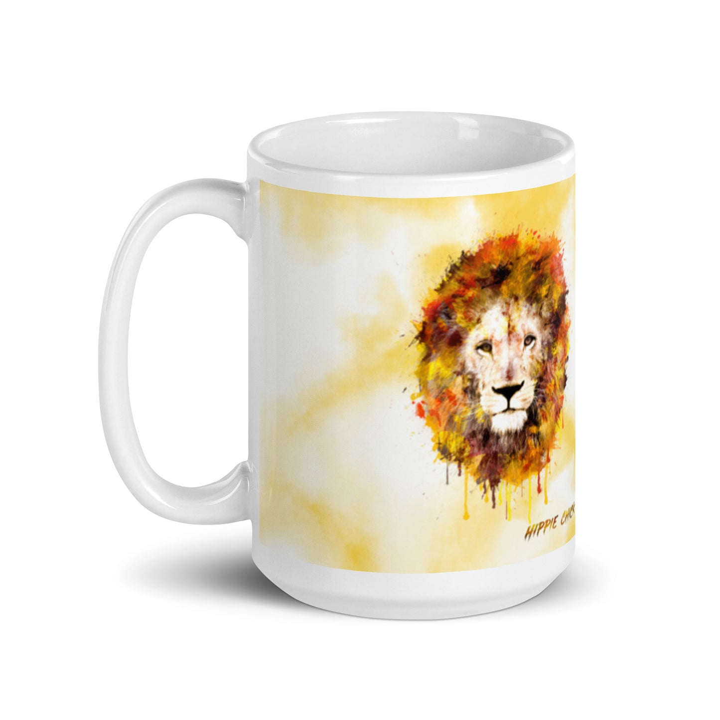 Gold Tie Dye White Glossy Mug - OG King & Queen