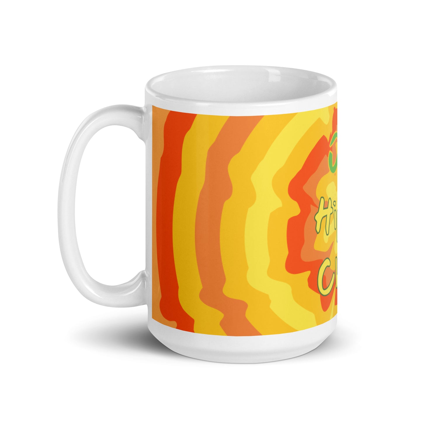 Sunny Flower White Glossy Mug - OG Hippie Chick