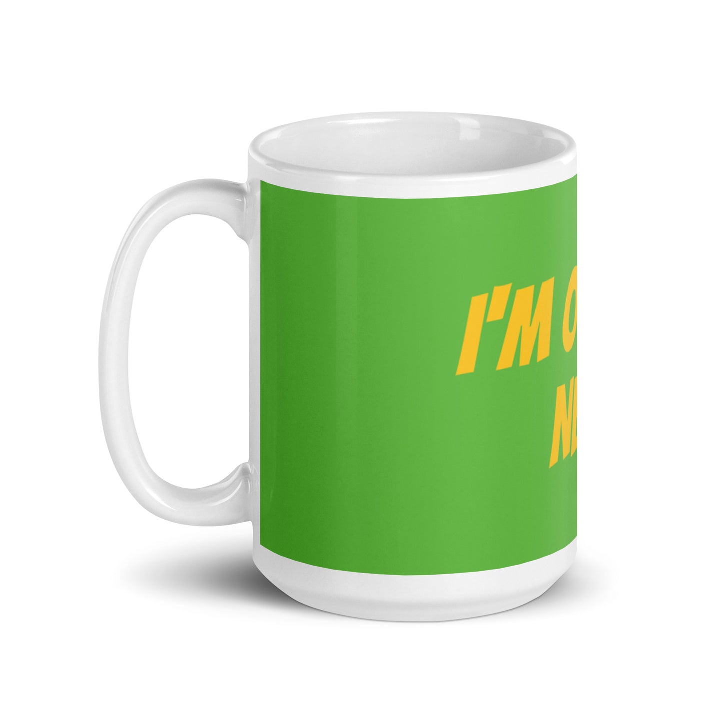 Grinch White Glossy Mug - I'm over it. Next!