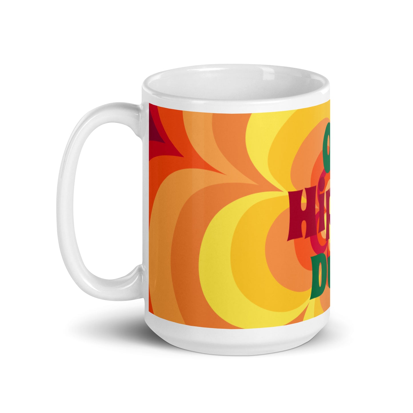 Sunny Flower 2 White Glossy Mug - OG Hippie Dude