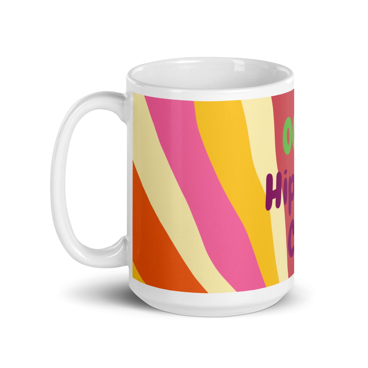 Sun Rays White Glossy Mug - OG Hippie Chick