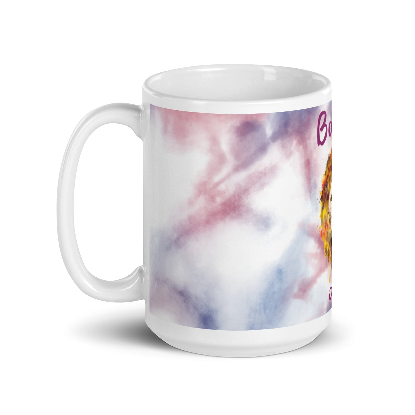 Tasse Blanc Brillant Tie Dye - Boulet
