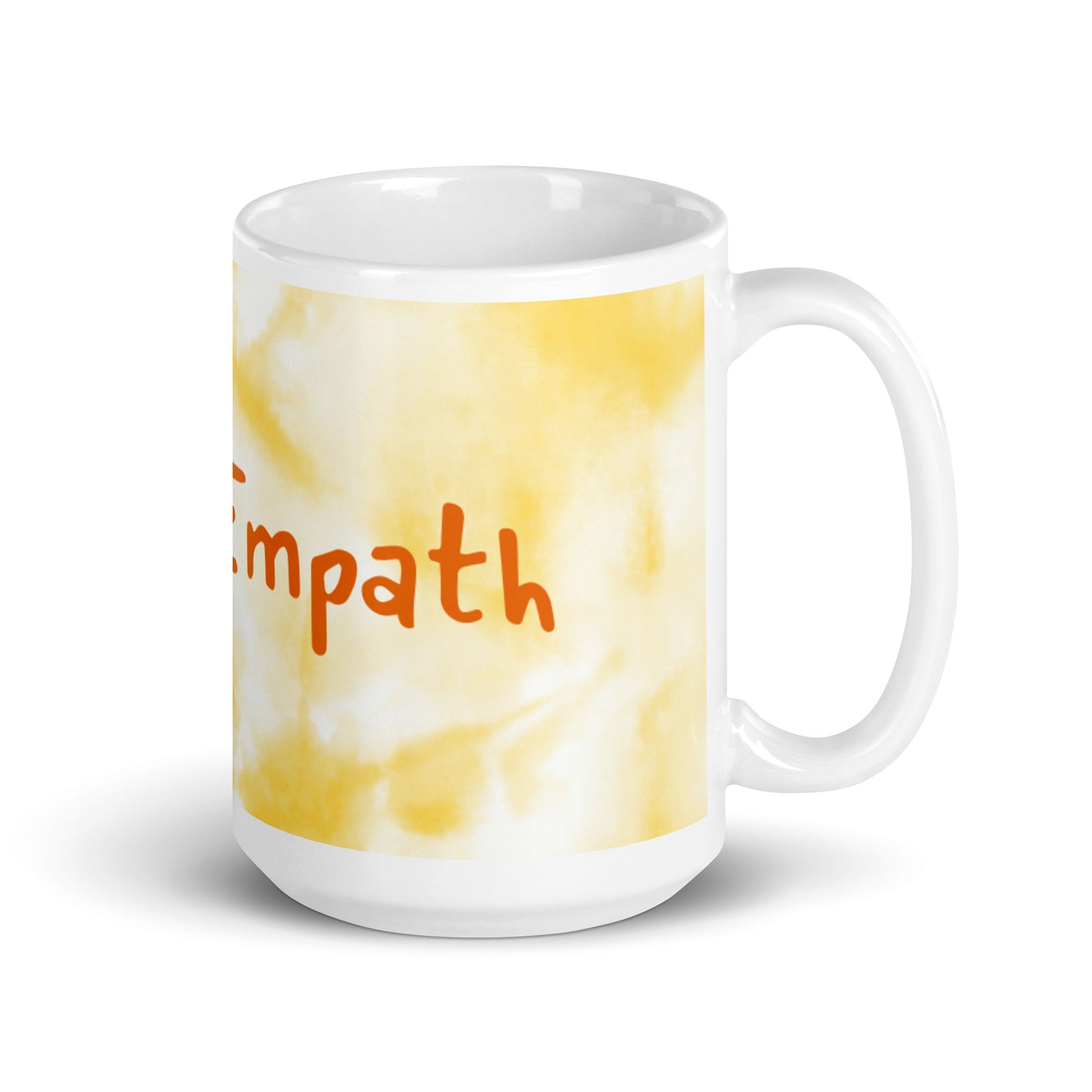 Gold Tie Dye White Glossy Mug - Empath
