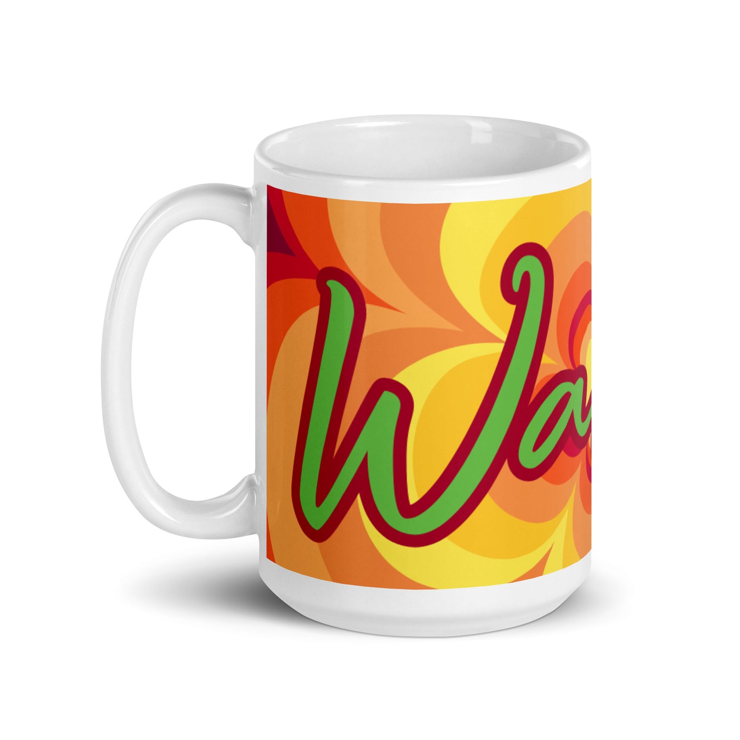 Sunny Flower 2 White Glossy Mug - Warrior