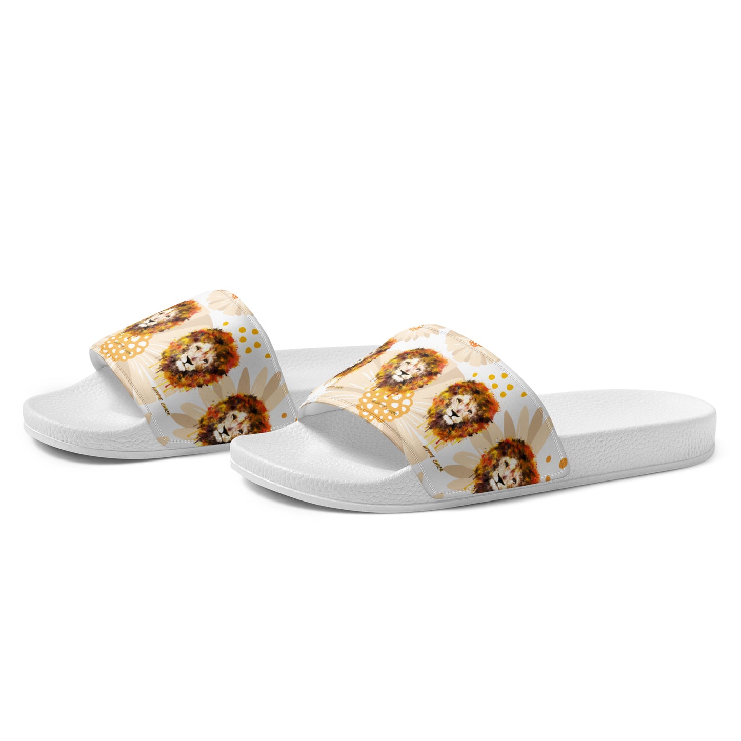 Tan Daisies Women's Slides